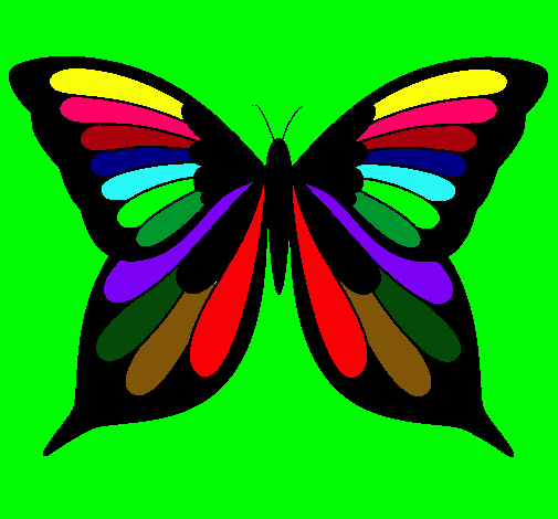 Dibujo Mariposa 8 pintado por luciavale