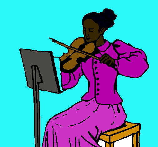 Dama violinista