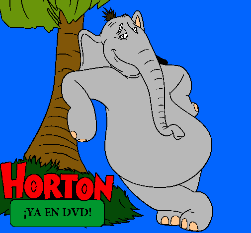 Dibujo Horton pintado por angelma