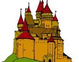 Dibujo Castillo medieval pintado por salolmon