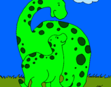 Dibujo Dinosaurios pintado por Joac