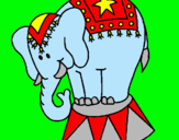 Dibujo Elefante actuando pintado por carelvys