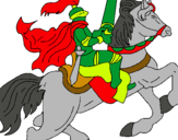 Dibujo Caballero a caballo pintado por loloiy