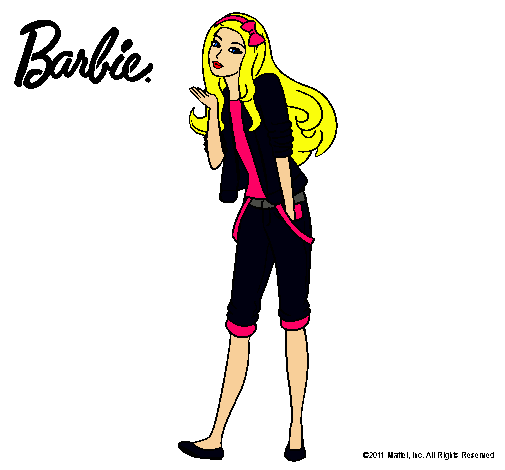 Barbie con look casual