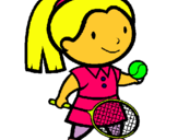 Dibujo Chica tenista pintado por lamorenitaah