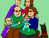 Dibujo Familia pintado por blueshine244