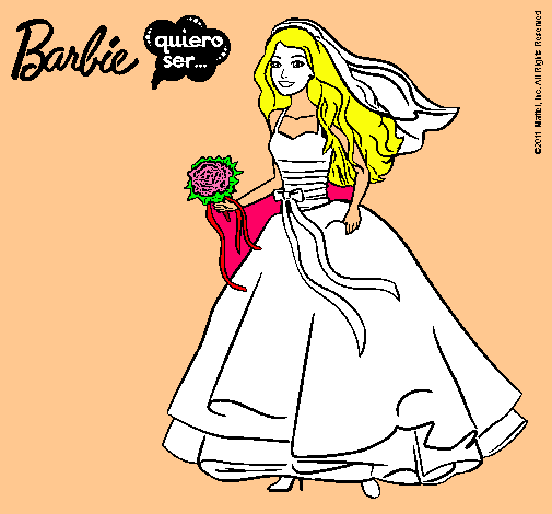 Barbie vestida de novia