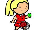 Dibujo Chica tenista pintado por lucia97