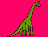 Dibujo Braquiosaurio pintado por toria