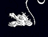Dibujo Dragón japonés pintado por punkero500