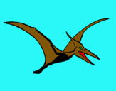 Dibujo Pterodáctilo pintado por luquita