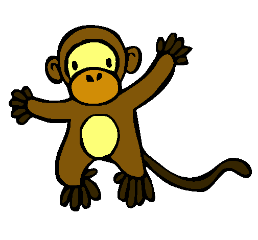 Dibujo Mono pintado por karlacvcr
