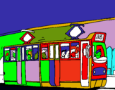 Dibujo Tranvía con pasajeros pintado por Brauliorex