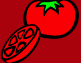 Dibujo Tomate pintado por jito