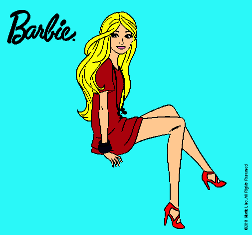 Barbie sentada