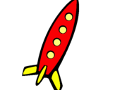 Dibujo Cohete II pintado por defii