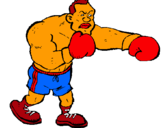 Dibujo Boxeador pintado por kluivert