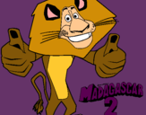 Dibujo Madagascar 2 Alex pintado por edgargael555