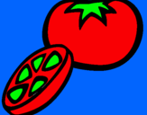 Dibujo Tomate pintado por irene---