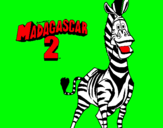 Dibujo Madagascar 2 Marty pintado por criistiian