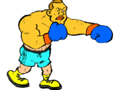 Dibujo Boxeador pintado por TIZIANO