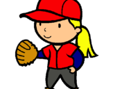 Dibujo Jugadora de béisbol pintado por maily-syrus
