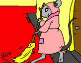 Dibujo La ratita presumida 1 pintado por chiquilina
