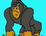 Dibujo Gorila pintado por Brayanuriel