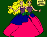 Dibujo Barbie y su amiga súper felices pintado por lara280202