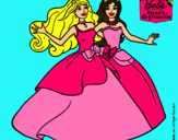 Dibujo Barbie y su amiga súper felices pintado por andrecuchi