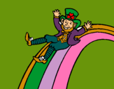 Dibujo Duende en el arco iris pintado por alvaroo