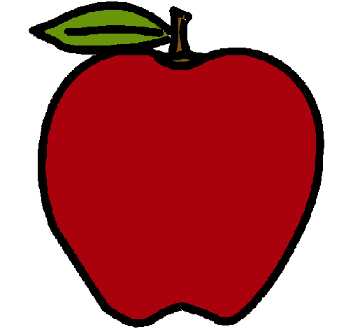 Dibujo manzana pintado por karlacvcr