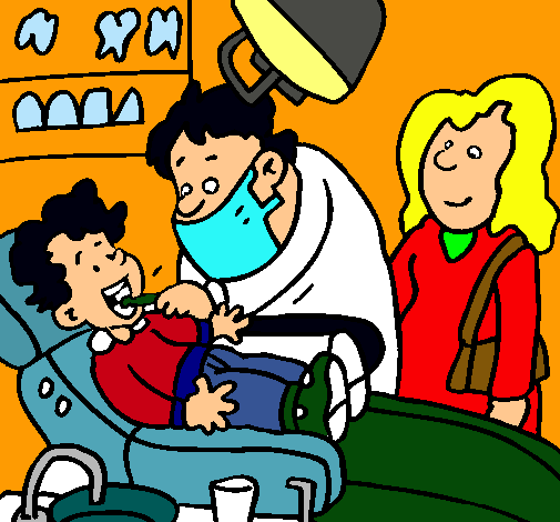 Niño en el dentista