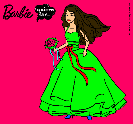 Barbie vestida de novia