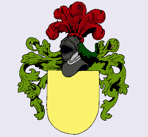 Escudo de armas y casco