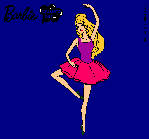 Dibujo Barbie bailarina de ballet pintado por lara280202