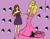 Dibujo Barbie estrena vestido pintado por kityflu15