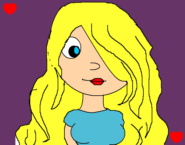 Dibujo Chica V pintado por Helga