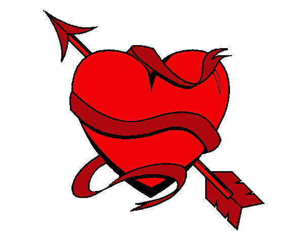 Dibujo Corazón con flecha III pintado por lemonade 