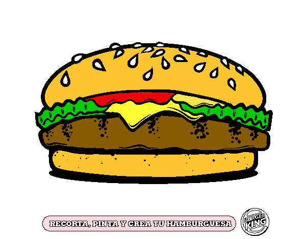 Dibujo Crea tu hamburguesa pintado por Mor2910