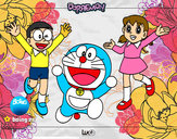 Dibujo Doraemon y amigos pintado por Mor2910