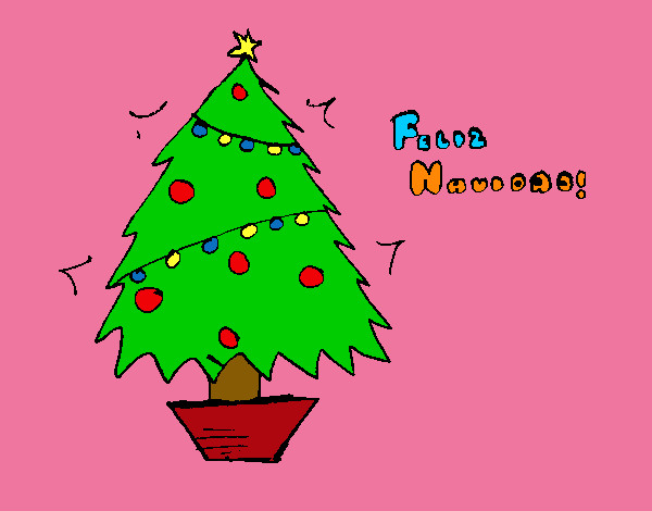 Dibujo Feliz Navidad 2 pintado por Helga