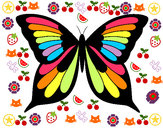 Dibujo Mariposa 19 pintado por adriana10