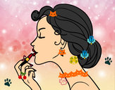 Dibujo Pintar los labios pintado por sukiimotou