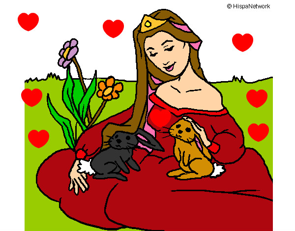 Dibujo Princesa del bosque pintado por Valerita3