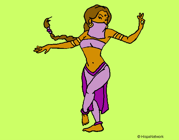 Dibujo Princesa mora bailando pintado por avaeacag