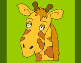Dibujo Cara de jirafa pintado por marga79
