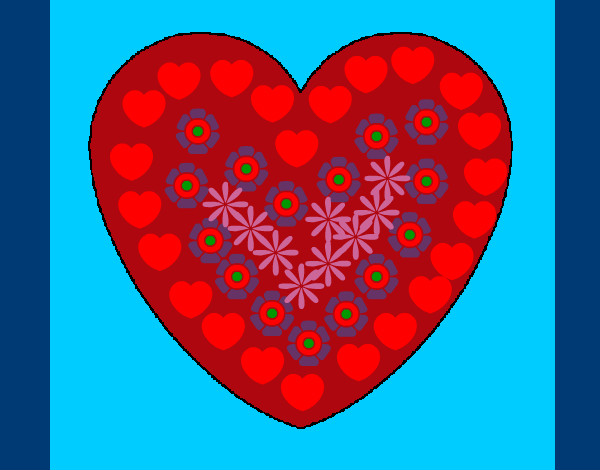 Dibujo Corazón pintado por moncofar
