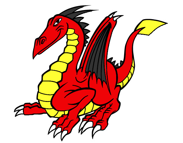 Dibujo Dragón elegante pintado por futbolero5