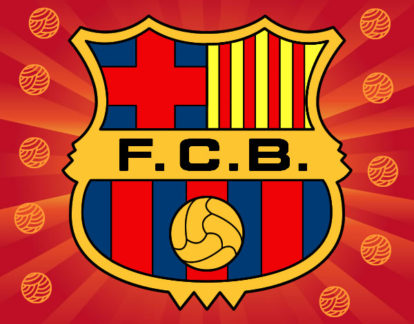 Dibujo Escudo del F.C. Barcelona pintado por melodicjoe